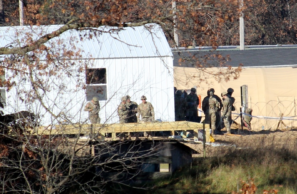 Army Reserve 461st Engineer Company training operations at Fort McCoy