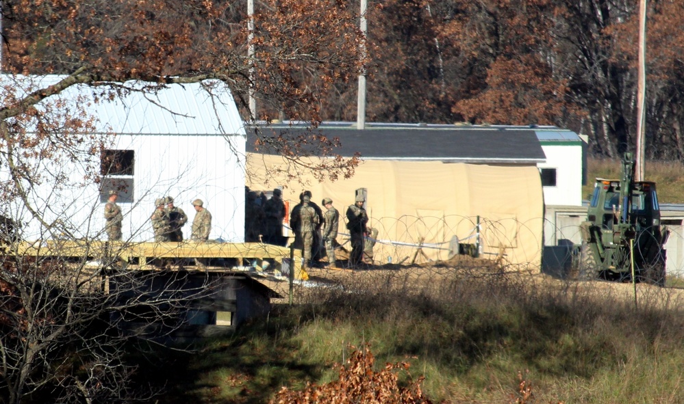 Army Reserve 461st Engineer Company training operations at Fort McCoy