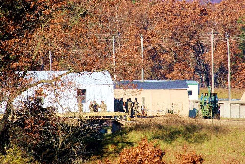 Army Reserve 461st Engineer Company training operations at Fort McCoy