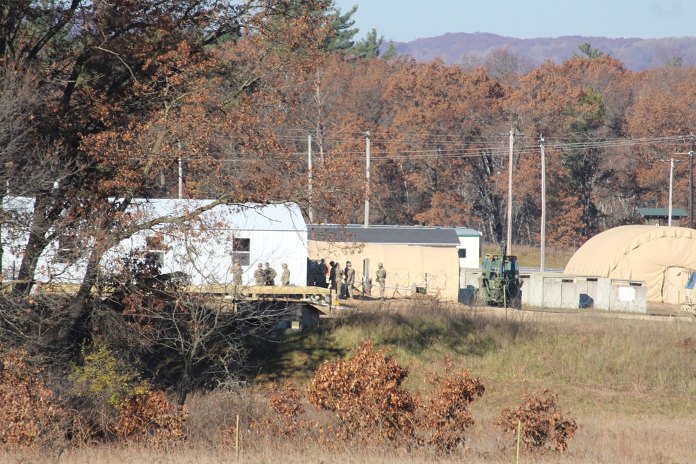 Army Reserve 461st Engineer Company training operations at Fort McCoy