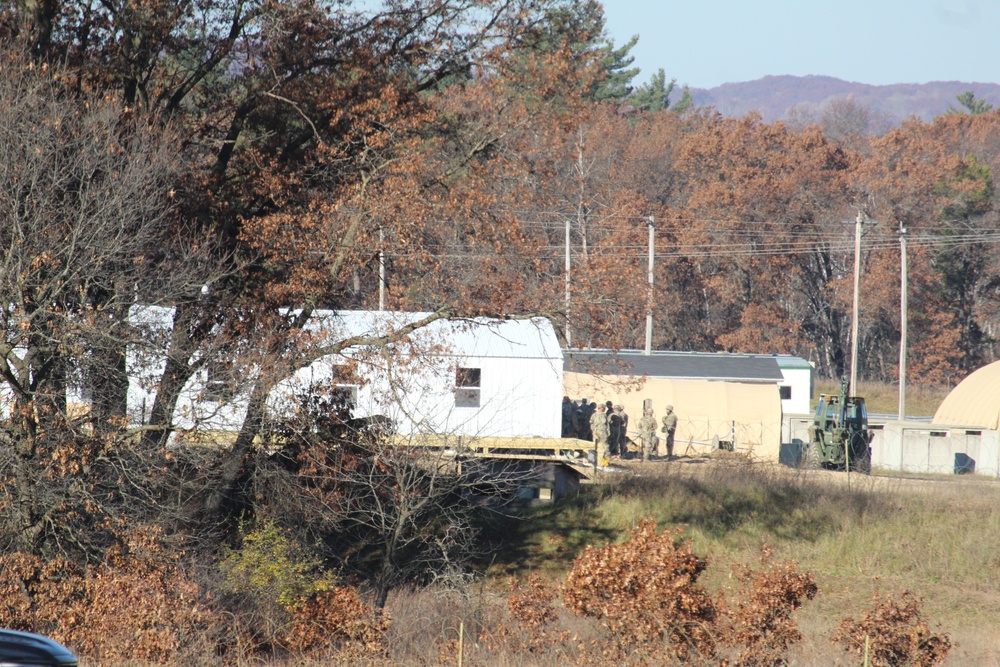 Army Reserve 461st Engineer Company training operations at Fort McCoy