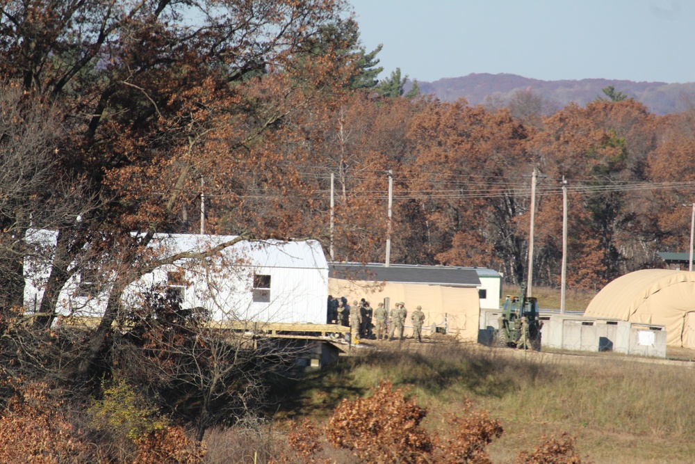 Army Reserve 461st Engineer Company training operations at Fort McCoy