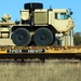 411th Engineer Company equipment deployment by rail movement at Fort McCoy