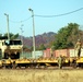 411th Engineer Company equipment deployment by rail movement at Fort McCoy