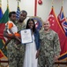 YN1 Thompson Re-enlists
