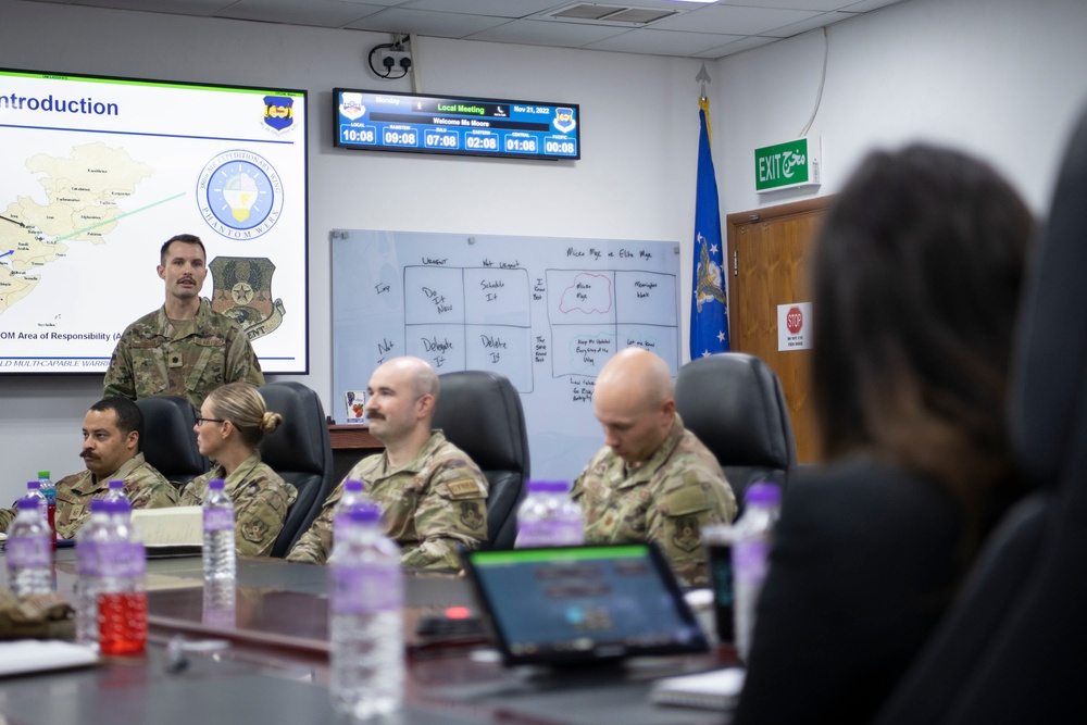 CENTCOM’s chief technology officer visits Ali Al Salem Air Base