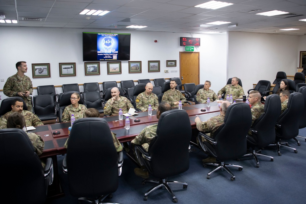 CENTCOM’s chief technology officer visits Ali Al Salem Air Base