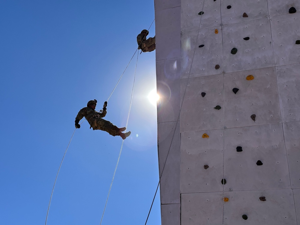 Rappelling in the Himalayas