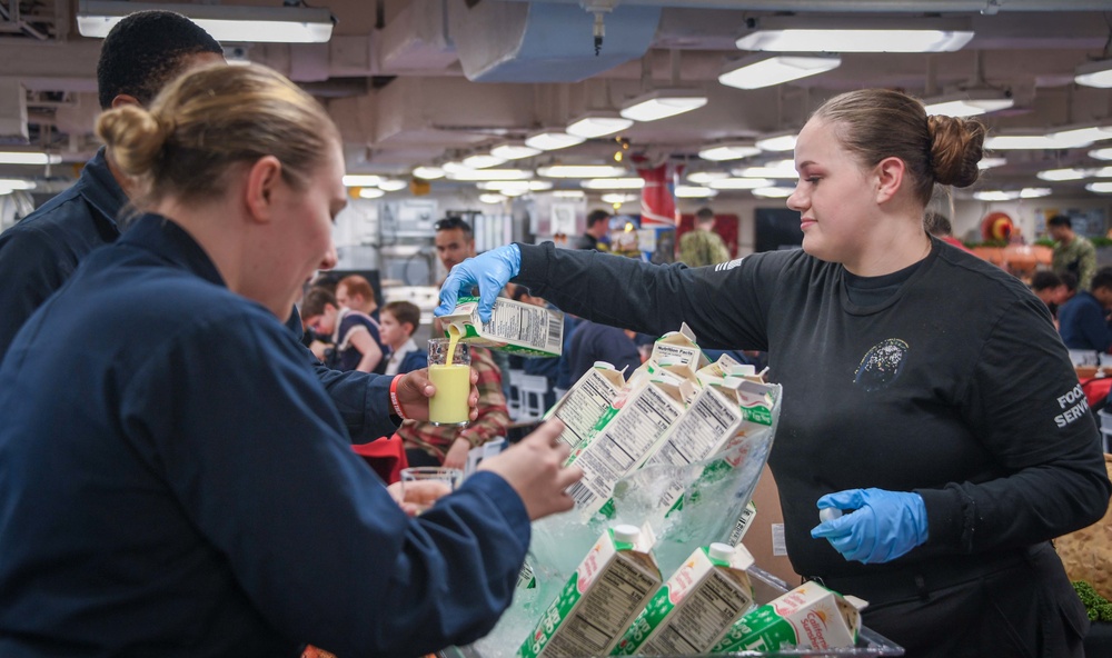 USS America Celebrates Thanksgiving