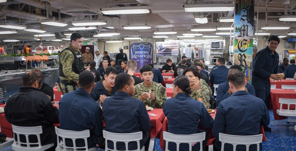 USS America Celebrates Thanksgiving