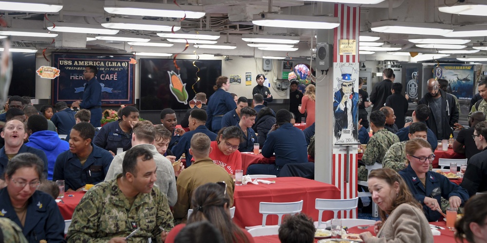 USS America Celebrates Thanksgiving