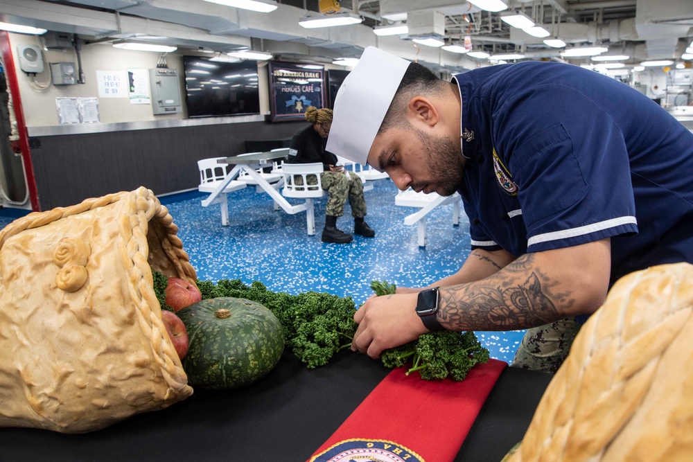 USS America Celebrates Thanksgiving