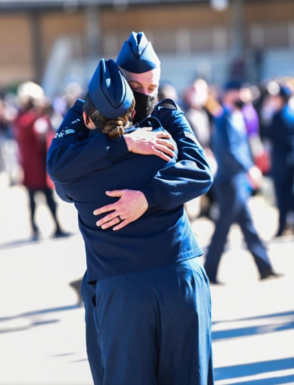 Month of the Military Family: Husband, wife enlist, graduate Basic Military Training together