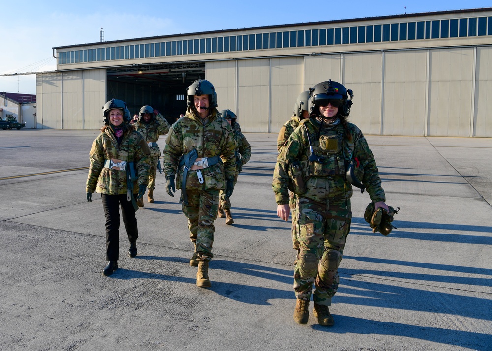 Third Air Force commander, command chief visit Aviano