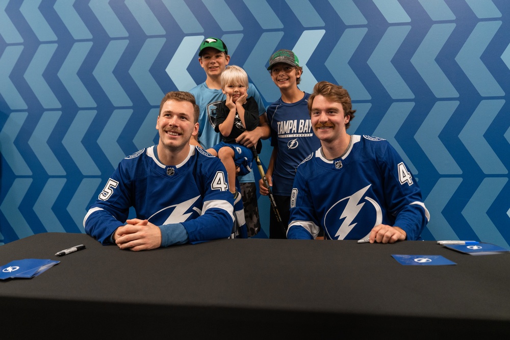 Tampa Bay Lightning visits MacDill