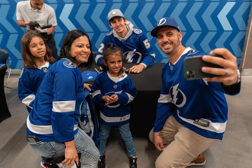 Tampa Bay Lightning visits MacDill