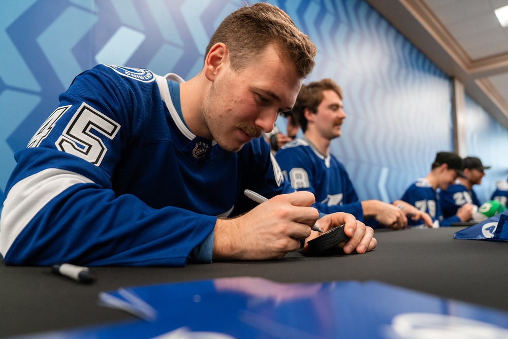 Tampa Bay Lightning visits MacDill