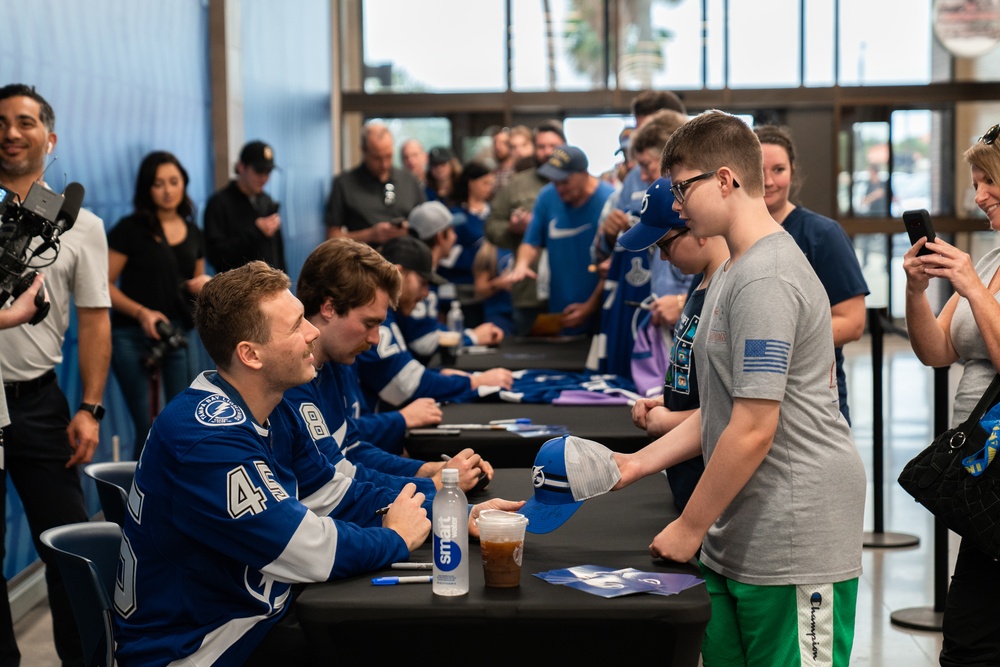 Tampa Bay Lightning visits MacDill