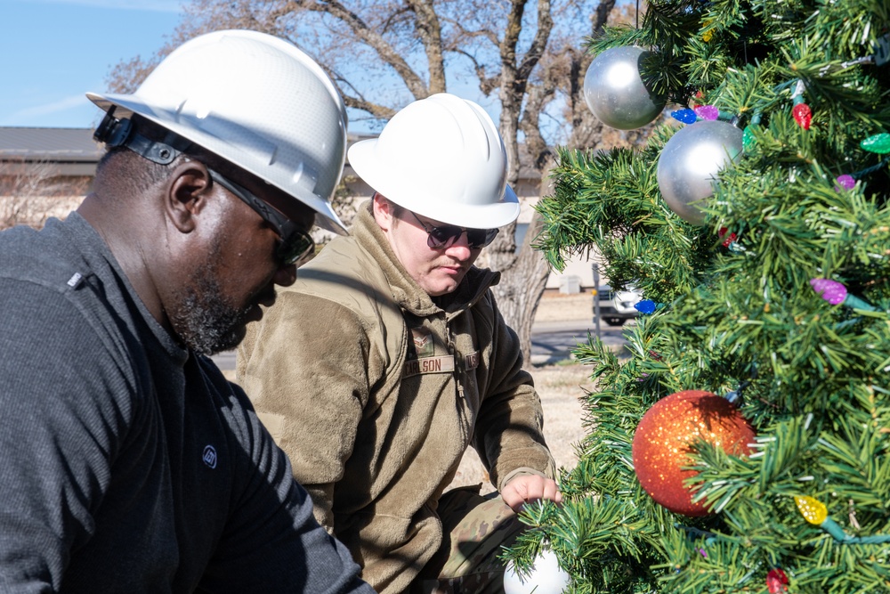 McConnell Civil Engineer Squadron sets up holiday decorations