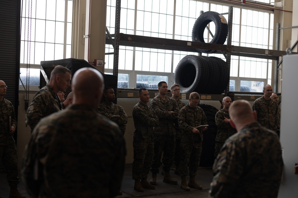 Commanders Across 2nd Marine Logistics Group Tour the 2nd MLG Logistics Command