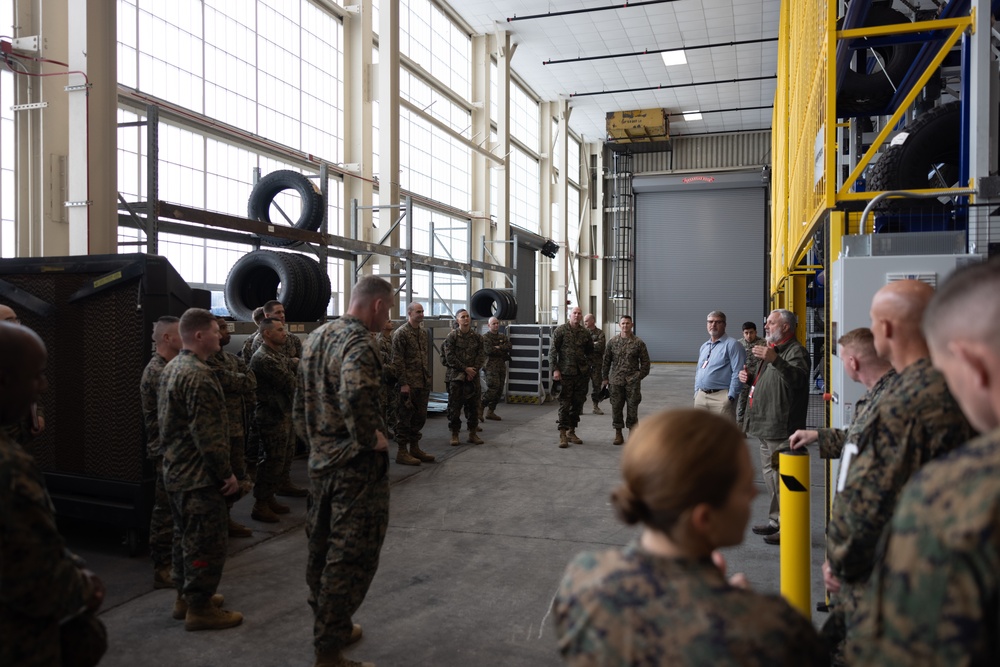 Commanders Across 2nd Marine Logistics Group Tour the 2nd MLG Logistics Command