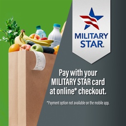 Commissary CLICK2GO customers can now use MILITARY STAR cards for their online purchases
