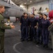 ITS Carabiniere Sailors Tours USS George H.W. Bush (CVN 77)