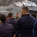 ITS Carabiniere Sailors Tours USS George H.W. Bush (CVN 77)