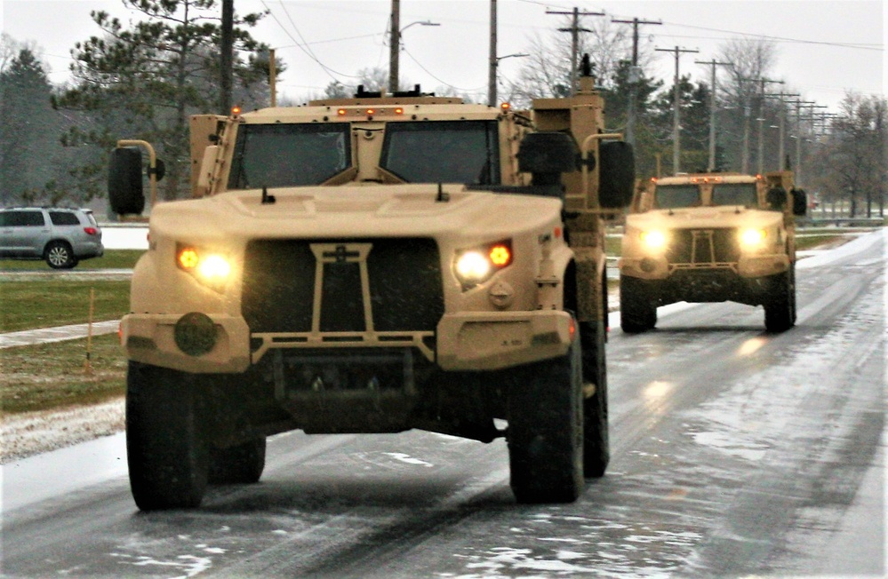 Cold-weather JLTV training at Fort McCoy