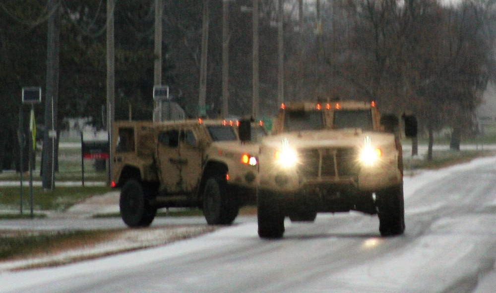 Cold-weather JLTV training at Fort McCoy