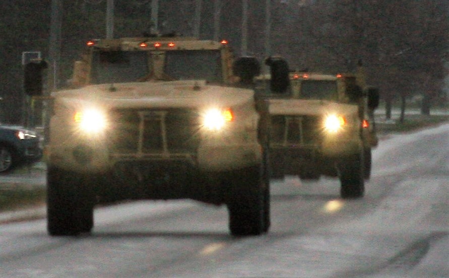Cold-weather JLTV training at Fort McCoy