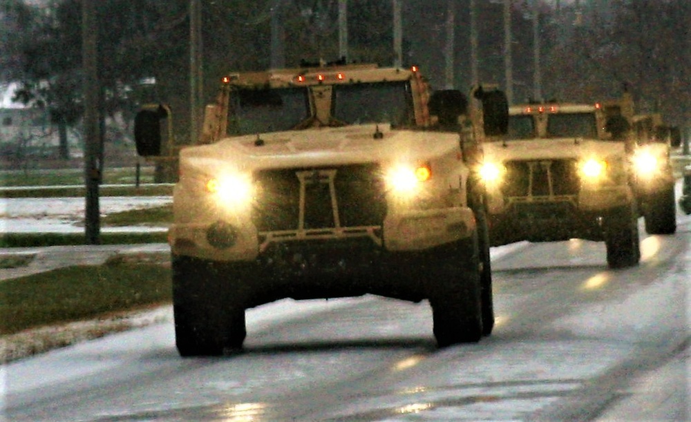 Cold-weather JLTV training at Fort McCoy