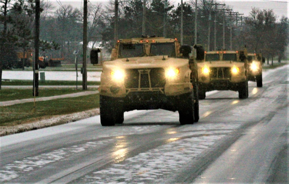 Cold-weather JLTV training at Fort McCoy