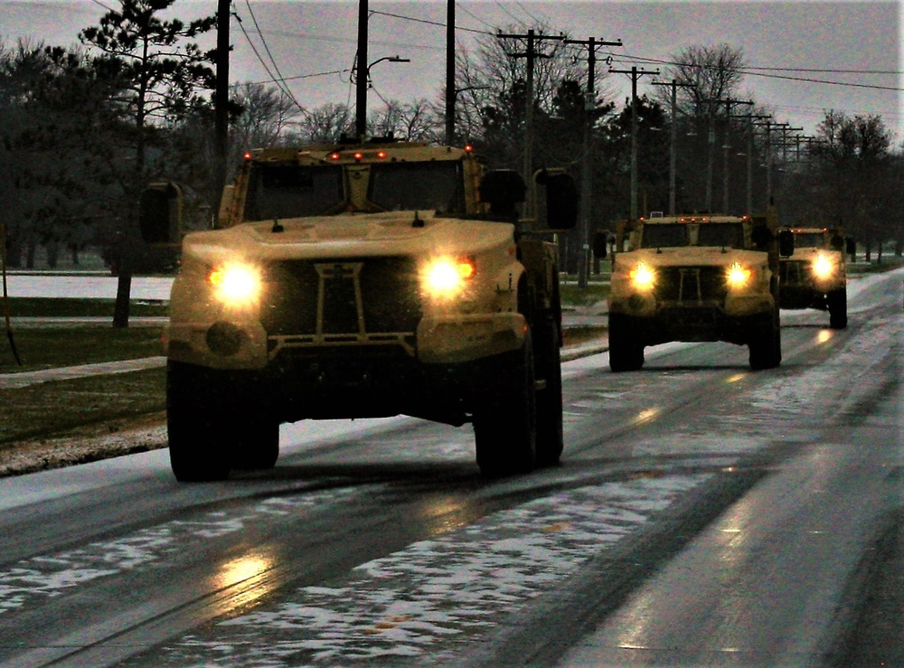 Cold-weather JLTV training at Fort McCoy
