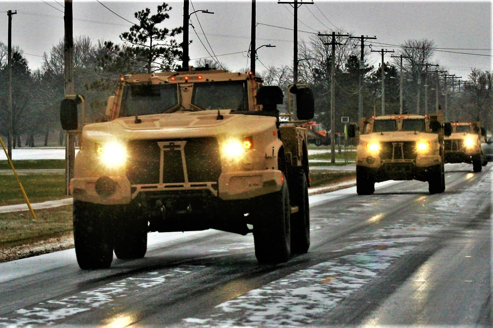Cold-weather JLTV training at Fort McCoy