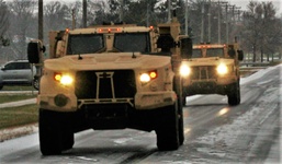Cold-weather JLTV training at Fort McCoy