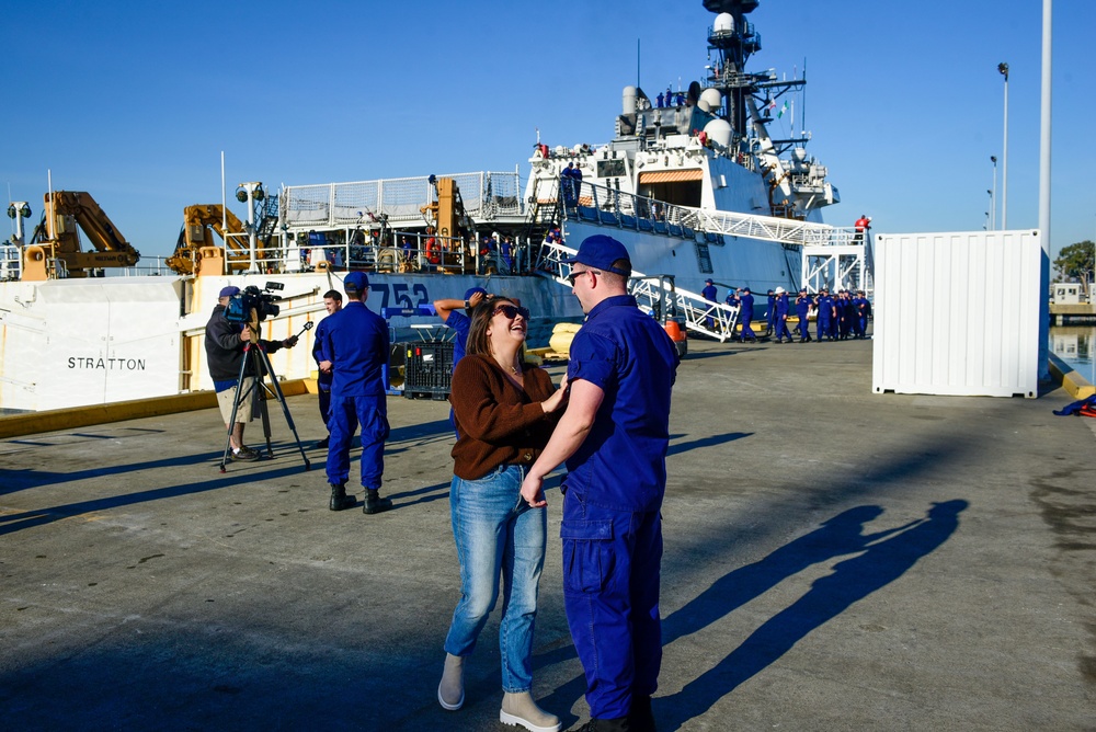 Coast Guard Cutter Stratton returns home following 97-day multi-mission Arctic deployment