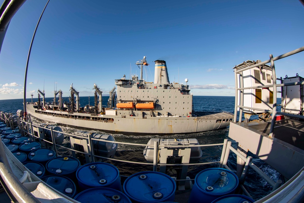 Makin Island Replenishment at Sea