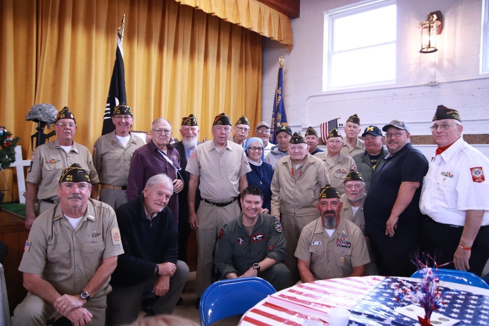 107th Fighter Squadron Honors Veterans in Port Sanilac