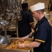 Sailors prepare Thanksgiving meal at NCBC Gulfport