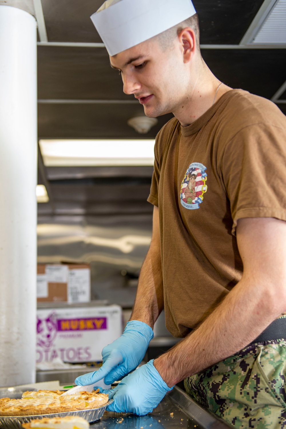 USS Theodore Roosevelt (CVN 71) Thanksgiving Meal Preparation