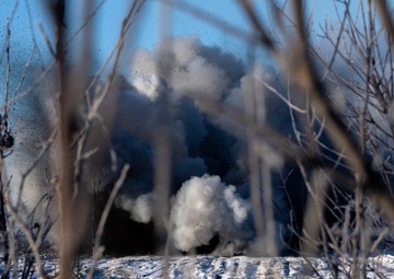 'Oak' combat engineers conduct explosive breach training at JBER