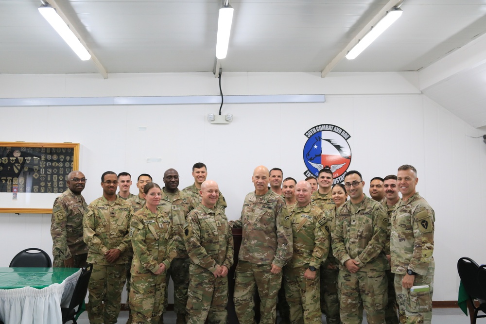 42nd CG visits TF Rough Riders and 36th CAB