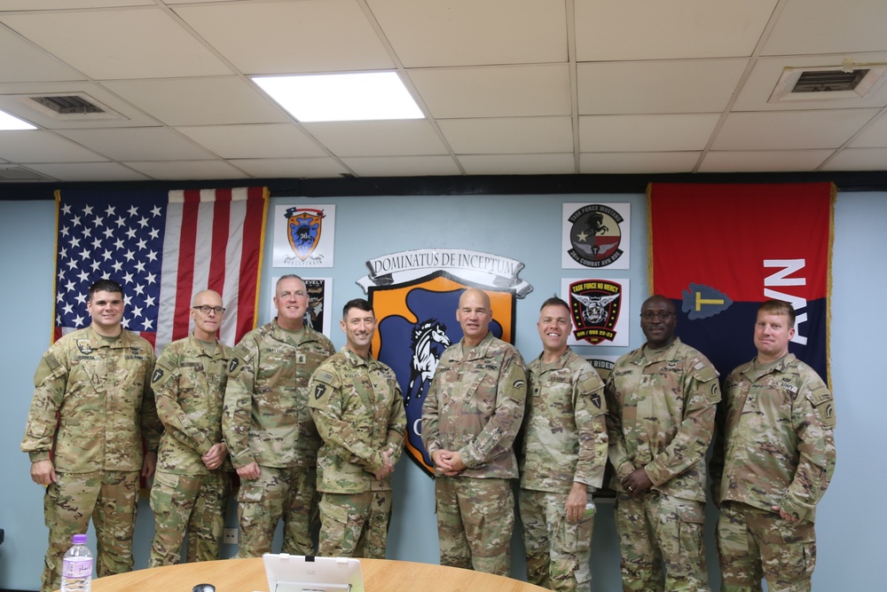 42nd CG visits TF Rough Riders and 36th CAB