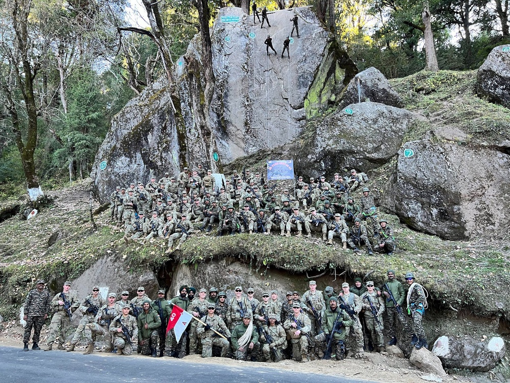 Posing at the Rock Lane during Yudh Abhyas 22