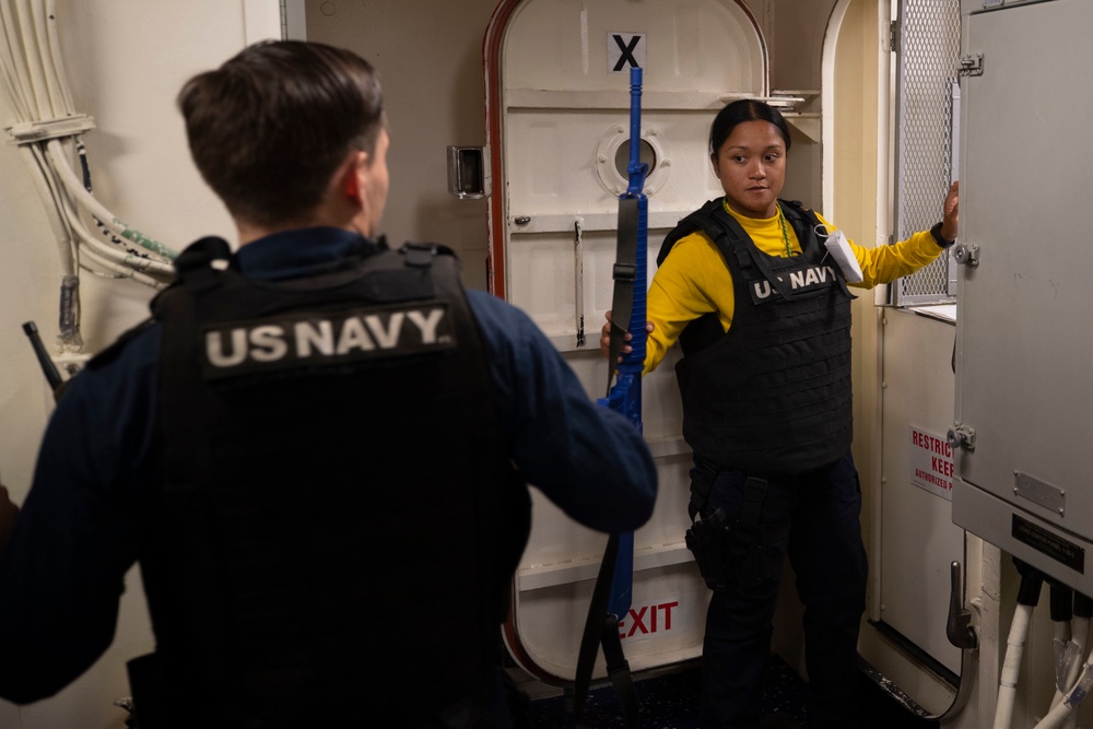 USS Tripoli ATFP Drill