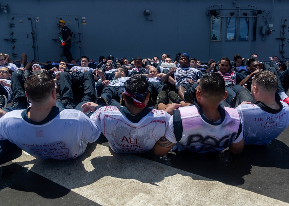 USS Tripoli Crossing the Line Ceremony