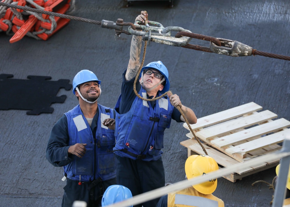 USS McFaul Conducts RAS