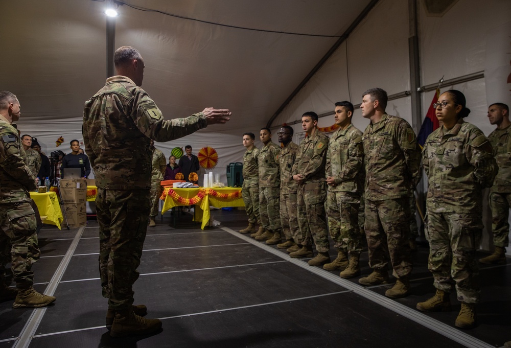 1st Infantry Division Celebrates Thanksgiving in Europe