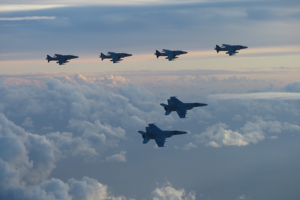 Strike Fighter Squadron (VFA) 143 Flies with Allies